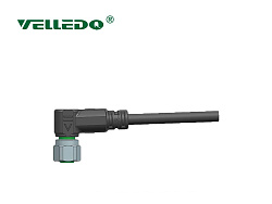 Соединитель кабельный VELLEDQ M12-F05S-5.0PVC/BK