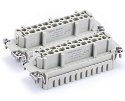 Контактная вставка промышленного разъема Velledq HE-024-FC(25-48)